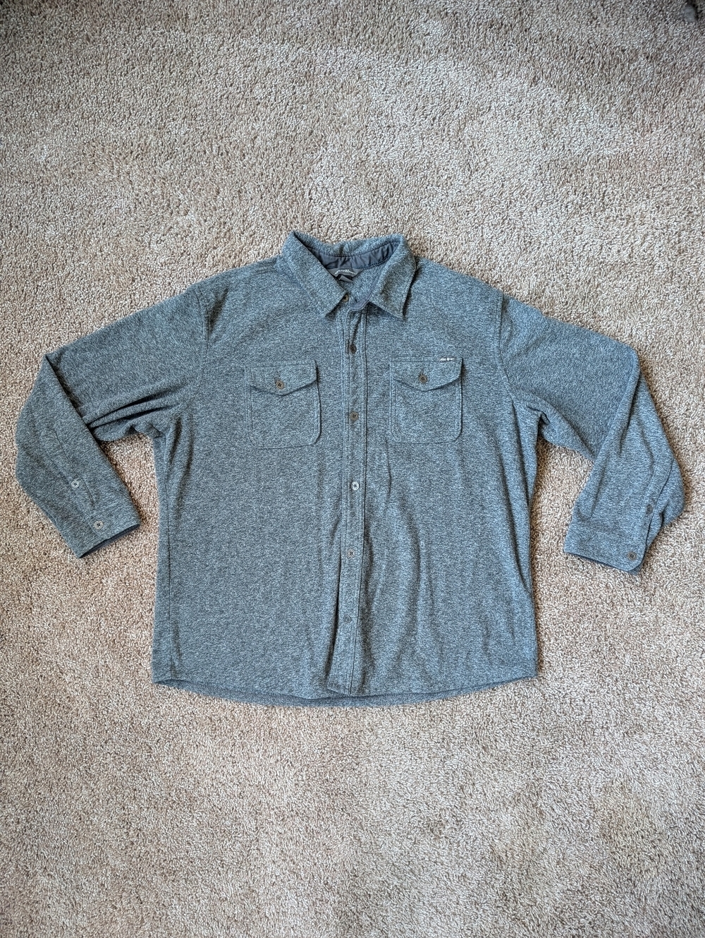 Eddie Bauer Chutes Micro Fleece Button Down XL